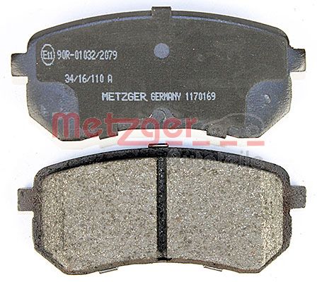 METZGER 1170169 Bremsbelagsatz, Scheibenbremse